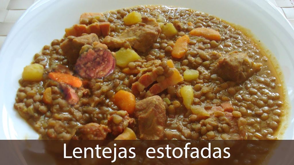 Lentejas estofadas,