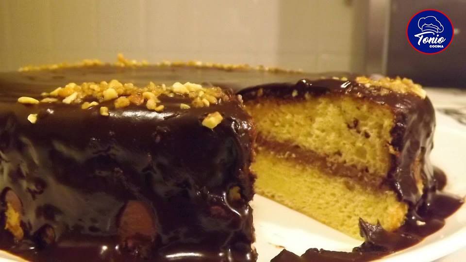 Tarta con Crema de Queso y Chocolate,