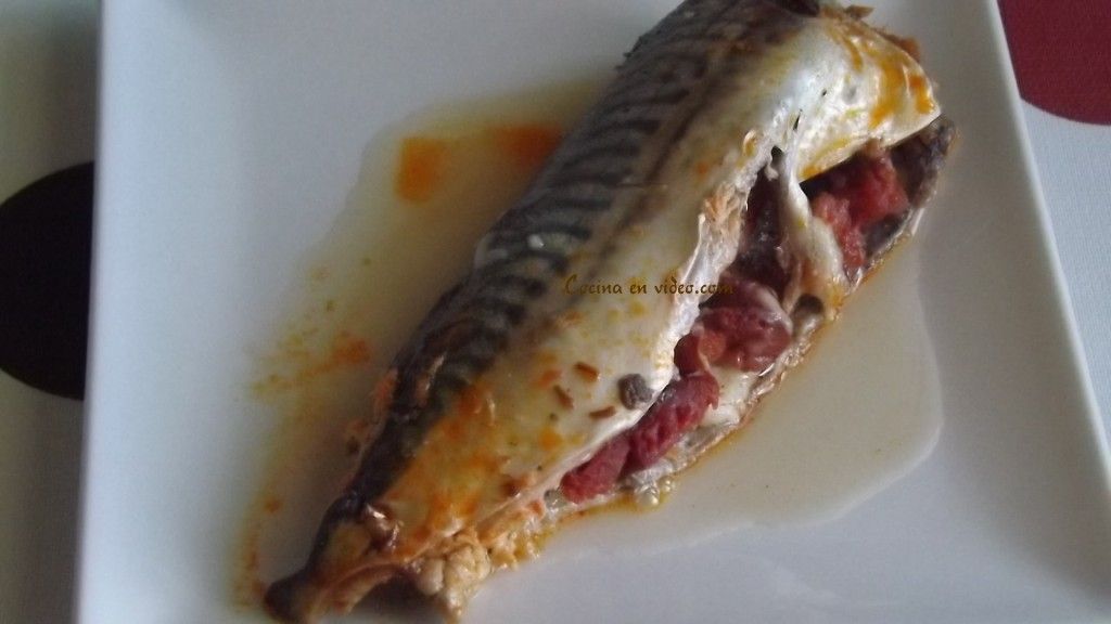 Pescado asado, microondas,