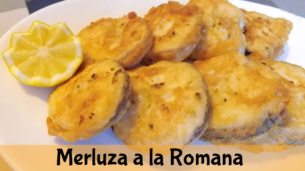 Merluza a la romana, merluza rebozada,