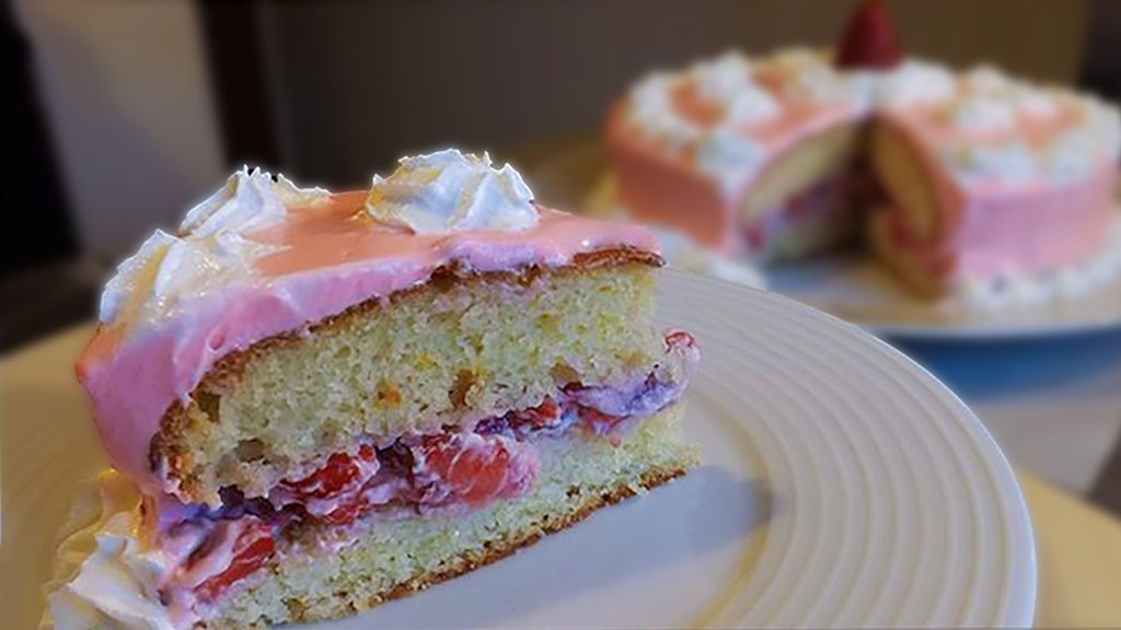 Tarta de fresas,