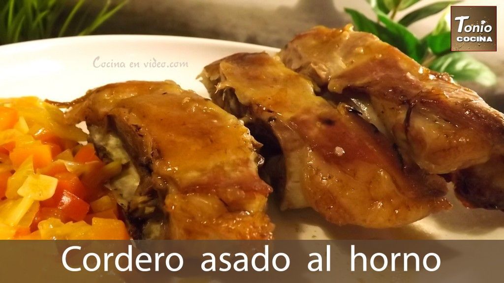 Cordero asado al horno,