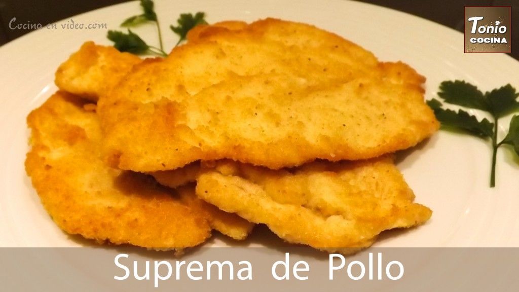 Suprema de pollo, milanesa,
