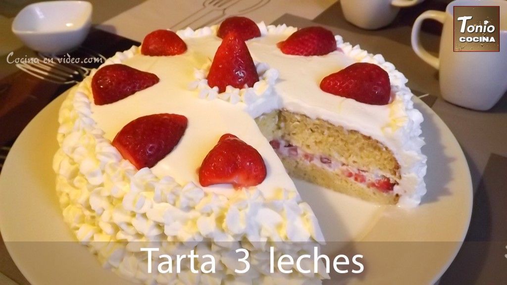 Tarta tres leches,