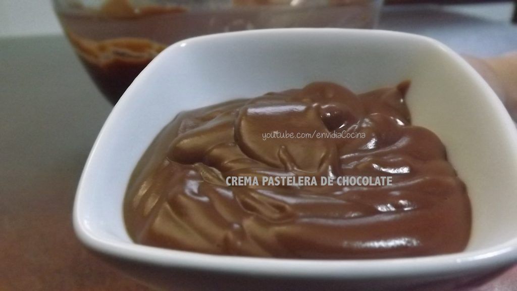crema pastelera de chocolate,