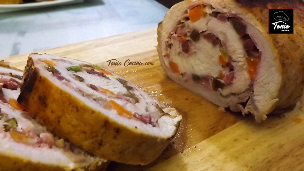 Lomo relleno al horno,