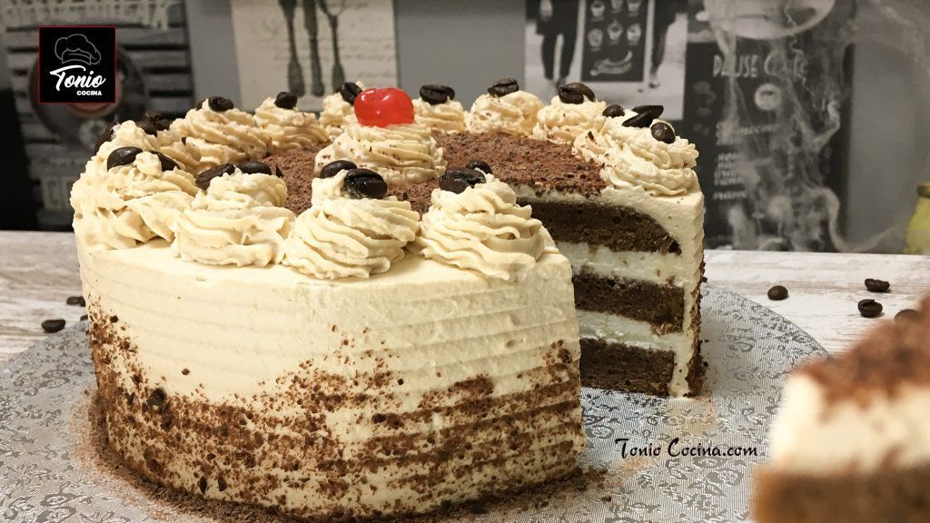 Tarta de café expreso, chocolate