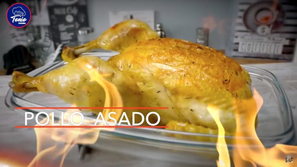 Pollo asado a la naranja,