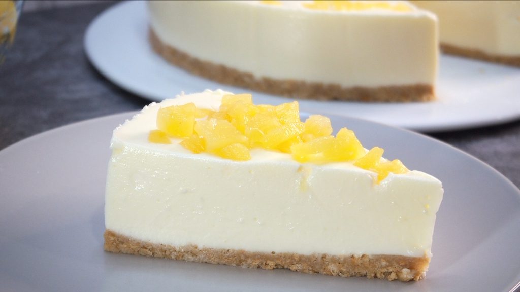 Tarta cheesecake de Piña